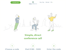 Tablet Screenshot of easyconference.com